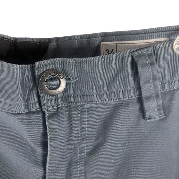 Volcom Stone Men's Size 34 Blue Chino Shorts - Picture 3 of 10